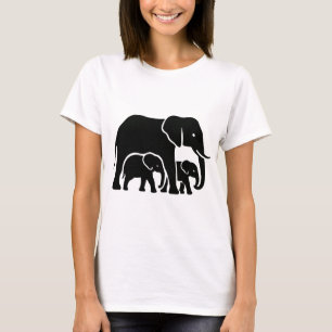 Moeder olifant ontwerp t-shirt
