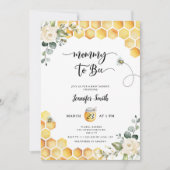 Moeder om baby shower uit te nodigen kaart (Voorkant)