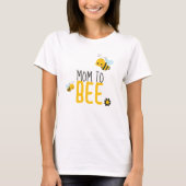 Moeder om bij en bloem Baby shower te zijn T-shirt (Voorkant)
