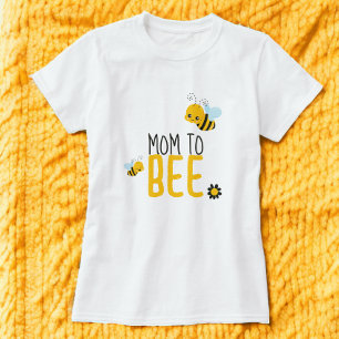 Moeder om bij en bloem Baby shower te zijn T-shirt
