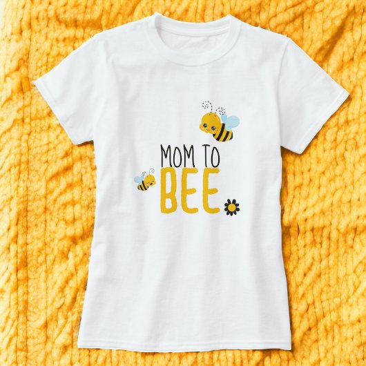Moeder om bij en bloem Baby shower te zijn T-shirt