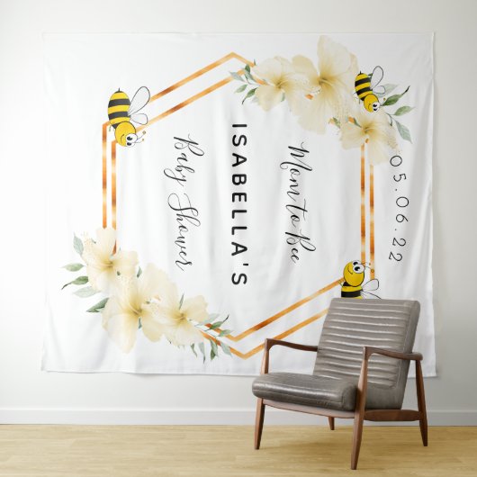 Moeder om bloemen bij te zijn god geometrisch Baby Wandkleed (In Situ (horizontaal))