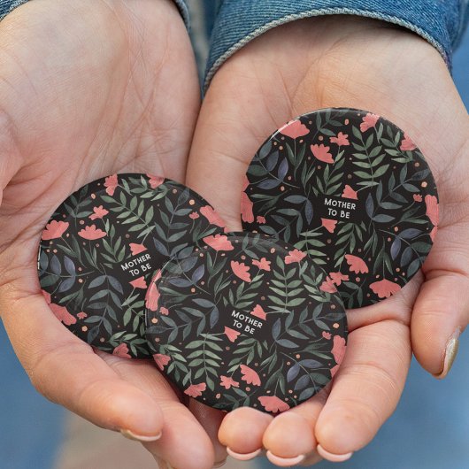 Moeder om een elegante retro magische tuin te zijn ronde button 3,2 cm