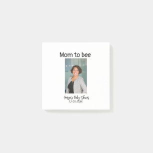 Moeder om foto naam baby shower datum toe te voege post-it® notes