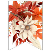 Moeder om herfst bloemblaadjes baby shower vlaggetjes (Tweede vlag)