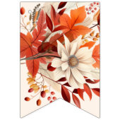 Moeder om herfst bloemblaadjes baby shower vlaggetjes (Eerste vlag)