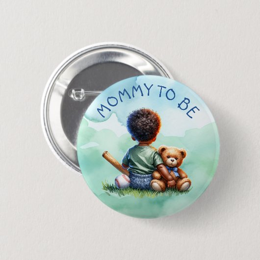 Moeder om te zijn | BABY SHOWER Ronde Button 5,7 Cm (Voorkant /achterkant)