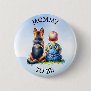 Moeder om te zijn   BABY SHOWER Ronde Button 5,7 Cm