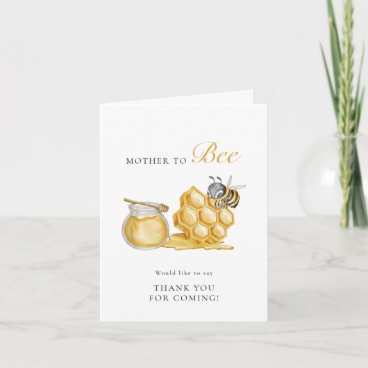 Moeder om te zijn moderne boeken voor baby Enclosu Bedankkaart (Voorkant)