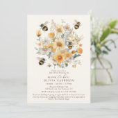 Moeder om wilde bloem bloemenkoppels Baby shower Kaart (Staand voorkant)