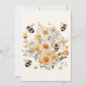 Moeder om wilde bloem bloemenkoppels Baby shower Kaart (Achterkant)