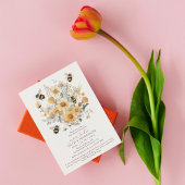 Moeder om wilde bloem bloemenkoppels Baby shower Kaart