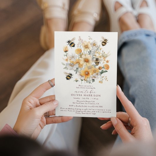 Moeder om wilde bloem bloemenkoppels Baby shower Kaart