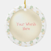 Moeder om woorden te gebruiken keramisch ornament (Achterkant)