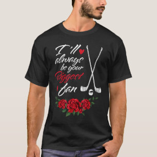 Moeder Oma Fan Hockey Bloemen Gelukkige Moeder's D T-shirt