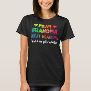 Moeder Oma Grote Oma Beste Ooit Moeders Da T-shirt