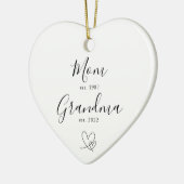 Moeder | Oma Hart Keramische Kerstbal Keramisch Ornament (Links)