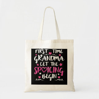 Moeder Oma laat het spil eerst grappig beginnen Tote Bag