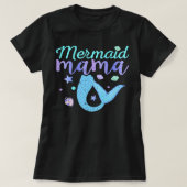 Moeder oma Mermaid Mama Birthday Party Outfit2 T-shirt (Design voorkant)