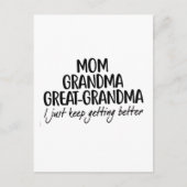 Moeder Oma Oma Oma Moederdag Briefkaart (Voorkant)
