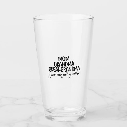 Moeder Oma Oma Oma Moederdag Glas (Voorkant)