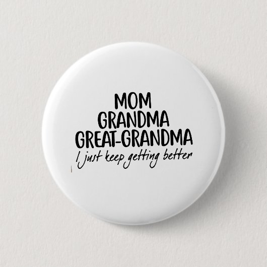 Moeder Oma Oma Oma Moederdag Ronde Button 5,7 Cm (Voorkant)