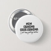 Moeder Oma Oma Oma Moederdag Ronde Button 5,7 Cm (Voorkant /achterkant)