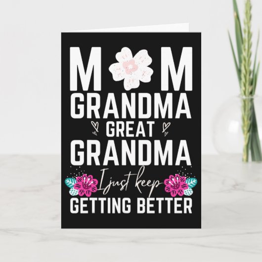 Moeder Oma Opoe Kerstcadeaus Verjaardag Kaart (Voorkant)
