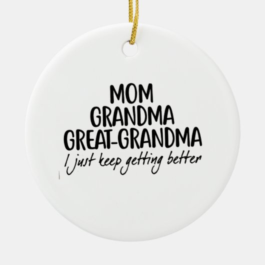 Moeder Oma Opoe Moederdag Keramisch Ornament (Voorkant)