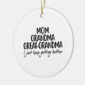 Moeder Oma Opoe Moederdag Keramisch Ornament (Links)