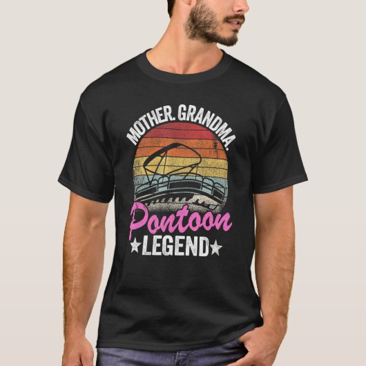 Moeder oma Pontoon Legend Lake Life Women Pont T-shirt (Voorkant)
