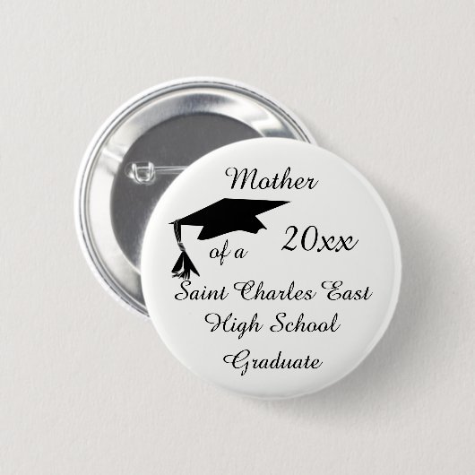 Moeder, oma. van een 20xx-Afstudeerder Ronde Button 5,7 Cm (Voorkant /achterkant)