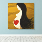 Moeder, omwikkeld canvas afdruk (Insitu (Houten vloer))