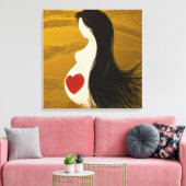 Moeder, omwikkeld canvas afdruk (Insitu (Woonkamer))