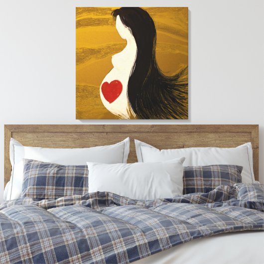 Moeder, omwikkeld canvas afdruk (Insitu (Slaapkamer))