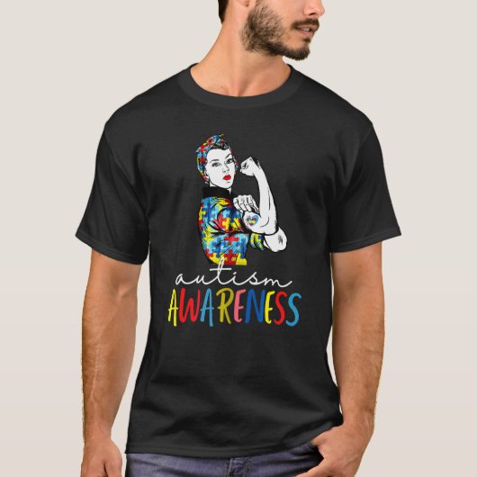 Moeder Onbreekbaar Autisme Bewustzijn T-shirt (Voorkant)