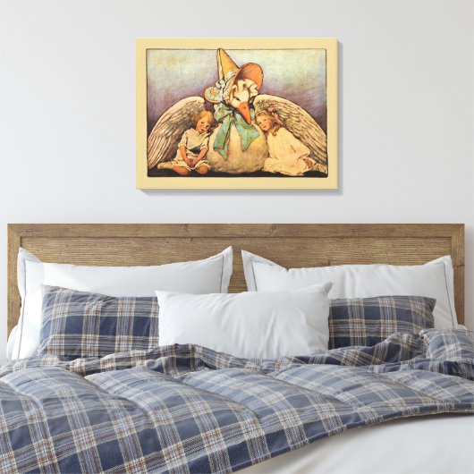  moeder ontbeert kinderen Jessie Willcox Smith Canvas Afdruk (Insitu (Slaapkamer))