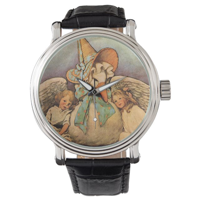  moeder ontbeert kinderen Jessie Willcox Smith Horloge (Voorkant)