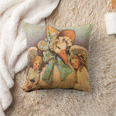  moeder ontbeert kinderen Jessie Willcox Smith Kussen (Deken)