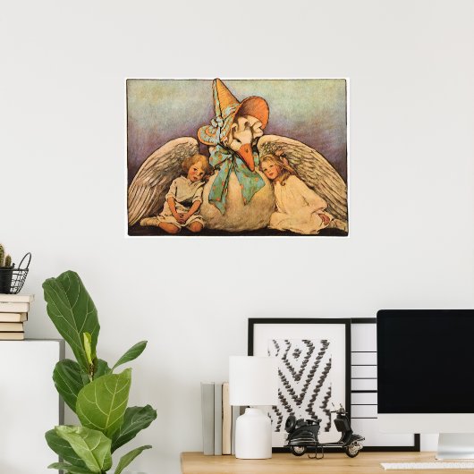  moeder ontbeert kinderen Jessie Willcox Smith Poster (Thuiskantoor)