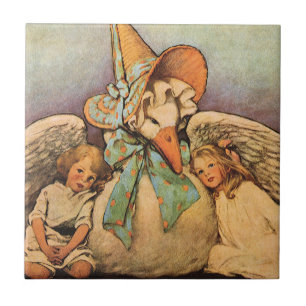  moeder ontbeert kinderen Jessie Willcox Smith Tegeltje