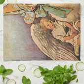  moeder ontbeert kinderen Jessie Willcox Smith Theedoek (Gevouwen)