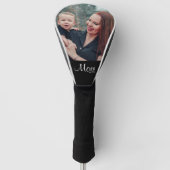 Moeder Ontwikkelde Modern Vet Schrift Foto Golfheadcover (Voorkant)