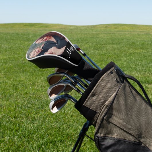 Moeder Ontwikkelde Modern Vet Schrift Foto Golfheadcover (Insitu)
