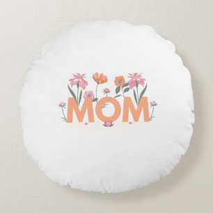 Moeder onze familie rond kussen