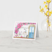 Moeder Ooh La Poodle Paris Verjaardag Kaart (Gele Bloem)