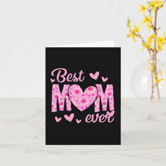 Moeder ooit Moederdag mam bloemig van dochter zoon Kaart (Gele Bloem)