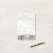 Moeder op het punt om haar Slapy Kind te wassen, 1 Post-it® Notes (Op bureau)