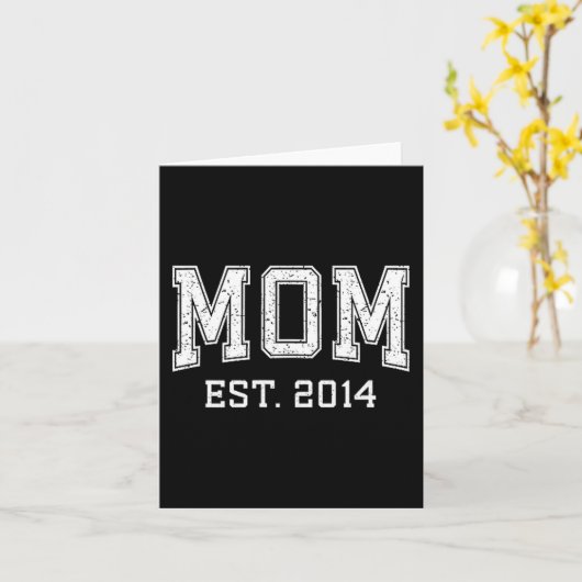 Moeder Opgericht 2014 D Moederdag Ized Kaart (Gele Bloem)