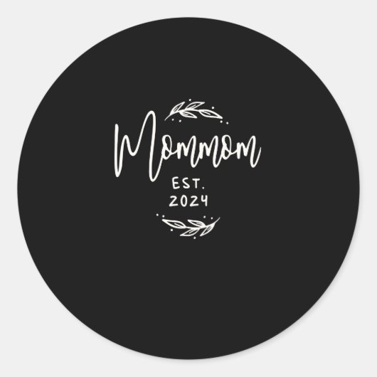 Moeder Opgericht 2024 Grappige oma Ronde Sticker (Voorkant)